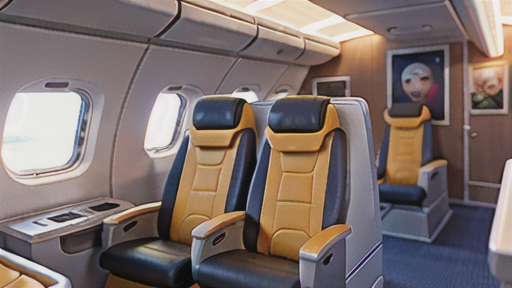 ビジネスクラスの座席