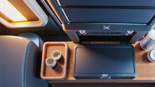 ビジネスクラスの機内食